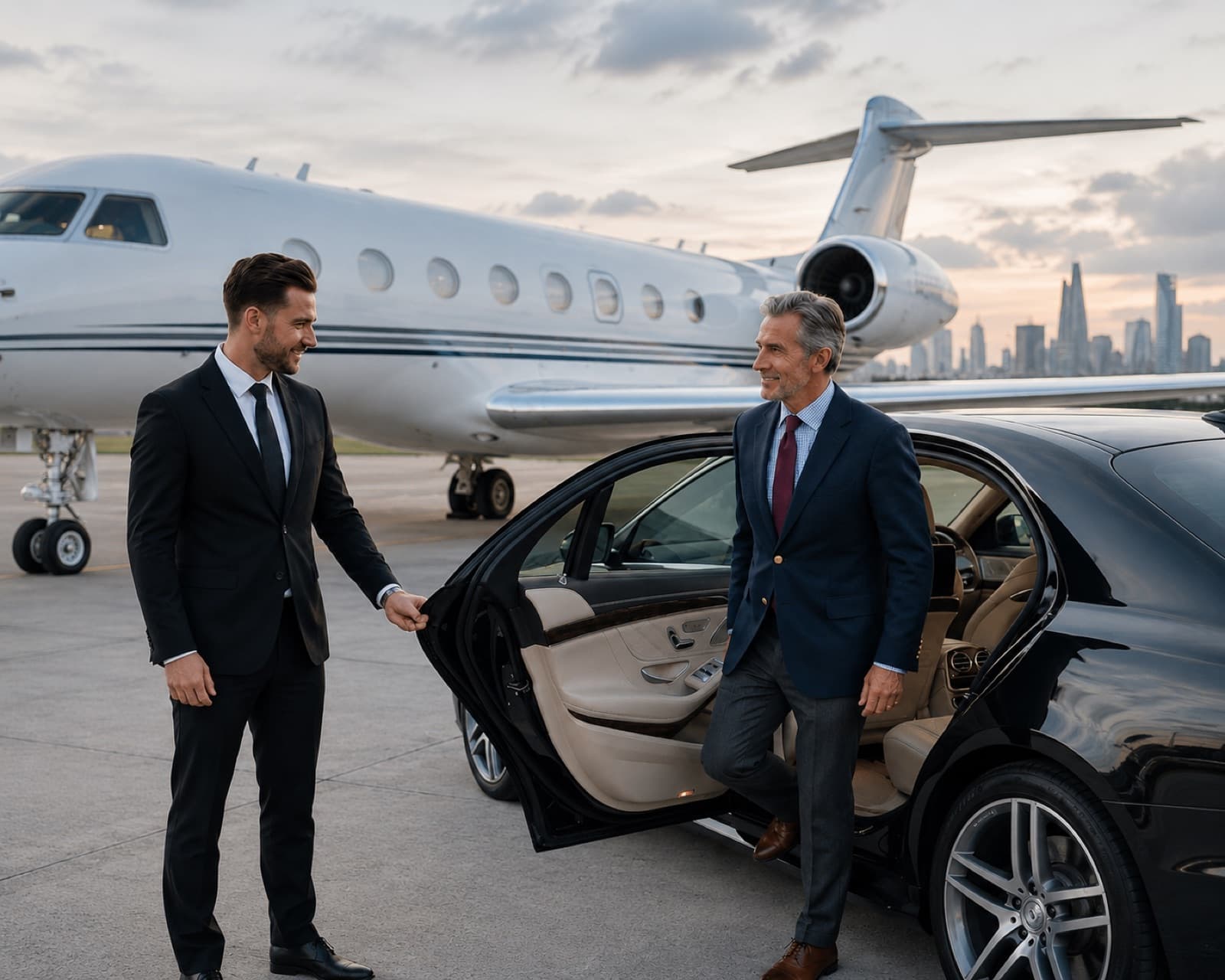 Private Jet Chauffeur Services — Raj Airport Cars London
